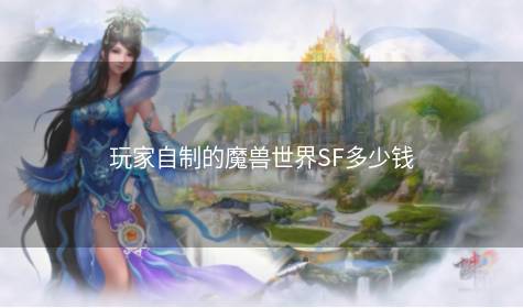 玩家自制的魔兽世界SF多少钱