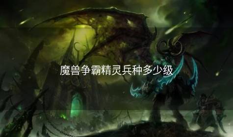 魔兽争霸精灵兵种多少级