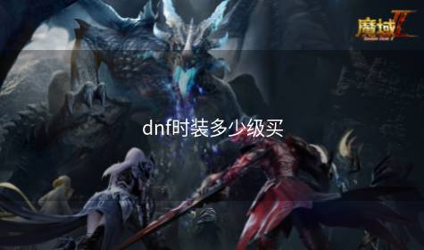 dnf时装多少级买